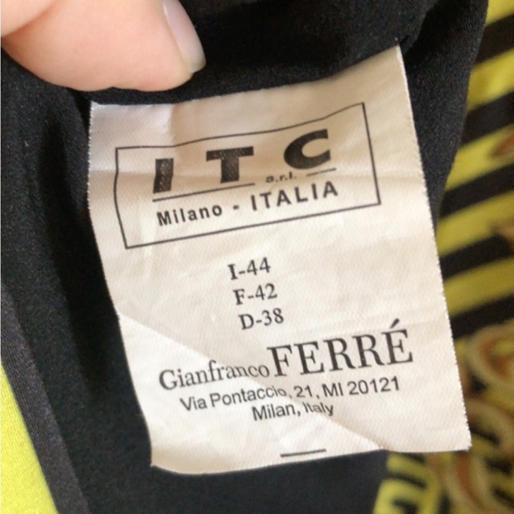 Gianfranco Ferre Oriental Baroque Patterned Monog… - image 5